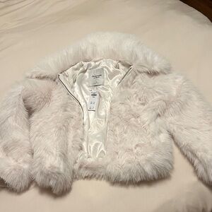 Abercrombie & Fitch Short Faux Fur Coat